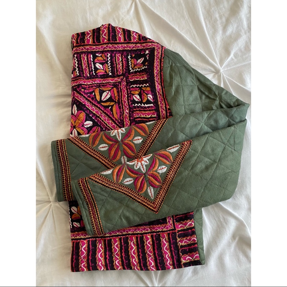 Billabong Embroidered Boho Bomber